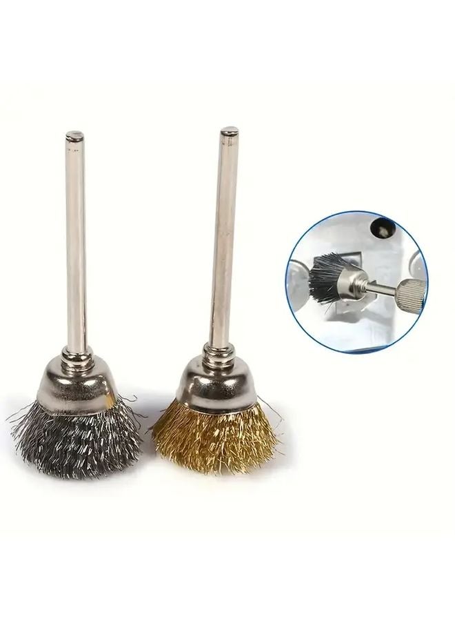 20 Piece Stainless Steel Wire Brush Wheel Set 3mm Shank For Dremel Tools - Image 4
