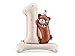 PartyDeco بالون عيد الميلاد الأول مع دب تيدي من PartyDeco 32x28 بوصة بالون فويل رقم واحد لاحتياجات عيد ميلاد الطفل الأول 1 سنة ديكور حفلة رقم 1 بألوان باستيل - Image 2