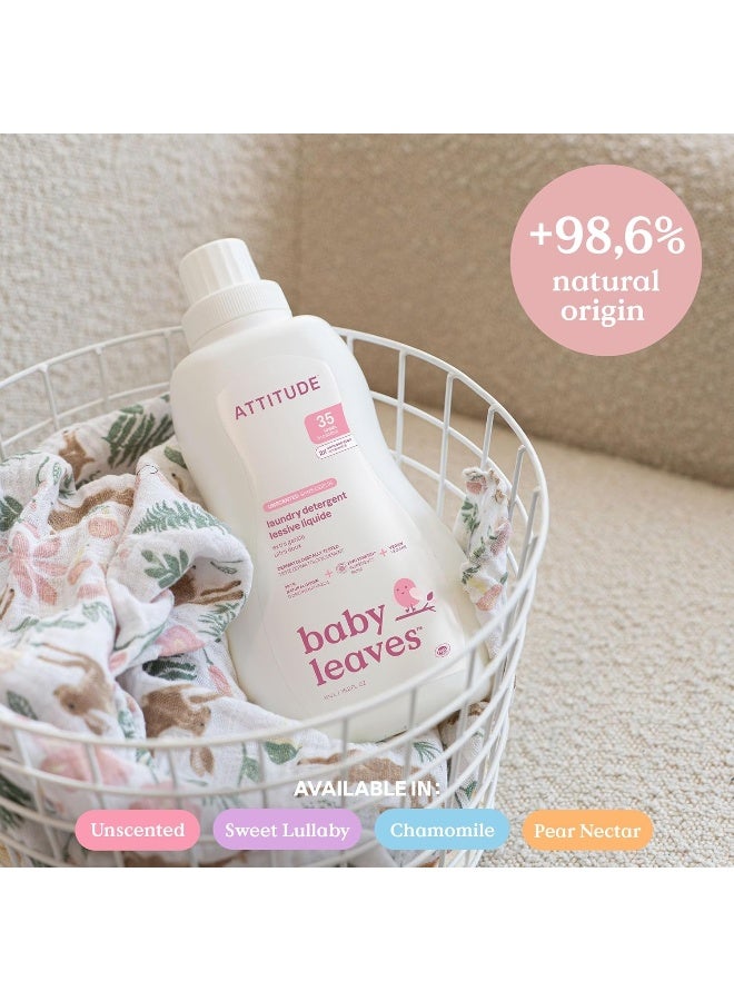 ATTITUDE Baby Laundry Detergent, EWG Verified, Plant and Mineral-Based Formula, HE Compatible, Vegan Household Products, Sweet Lullaby, 35 Loads, 35.5 Fl Oz - Image 3