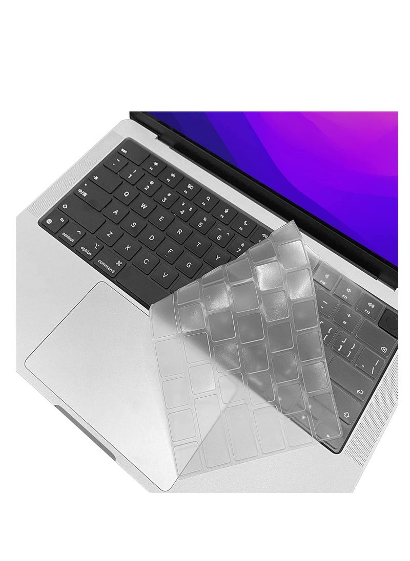 Generic Premium Keyboard Cover Skin for MacBook Air Keyboard Cover 15 inch M4 M3 M2 Chip A3241 A3114 A2941, Air 13.6" M4 M3 M2 Chip A3240 A3113 A2681, MacBook Pro Keyboard Cover 14 16 inch M4 M3 M1 M2 A3112 A3401 A3185 A2992 A2442 A2779 A3403 A3186 A2780 A2485 A2991 TPU  - Image 1