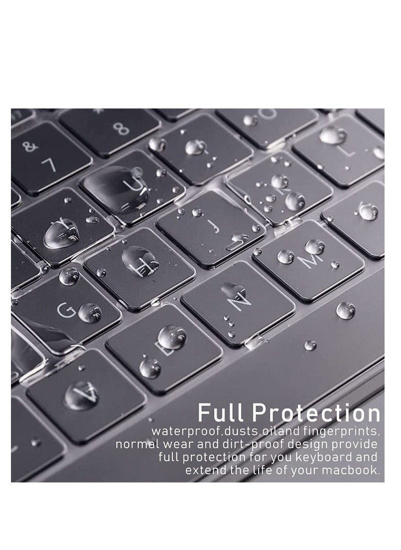 Generic Premium Keyboard Cover Skin for MacBook Air Keyboard Cover 15 inch M4 M3 M2 Chip A3241 A3114 A2941, Air 13.6" M4 M3 M2 Chip A3240 A3113 A2681, MacBook Pro Keyboard Cover 14 16 inch M4 M3 M1 M2 A3112 A3401 A3185 A2992 A2442 A2779 A3403 A3186 A2780 A2485 A2991 TPU  - Image 2