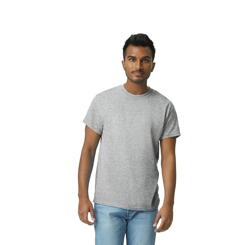 Gildan Adult Ultra Cotton T-Shirt, Style G2000, Multipack, Sport Grey (2-Pack), Medium - Image 2