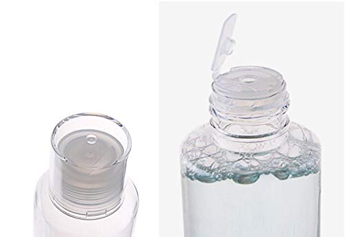 SYBL 6PCS 100ml/3.4oz Empty Refillable Clear Plastic Bottle Vial Jar Cosmetic Container Travel Packaging with Orifice Reducer and Screw Lid for Lotion Emulsion Toner Essential Oil - Image 4