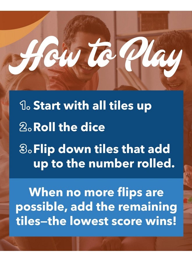 WE Games Shut The Box Game with 12 Numbers in an Old World Styled Wood Box with a Lid and a Brass Latch - Image 3