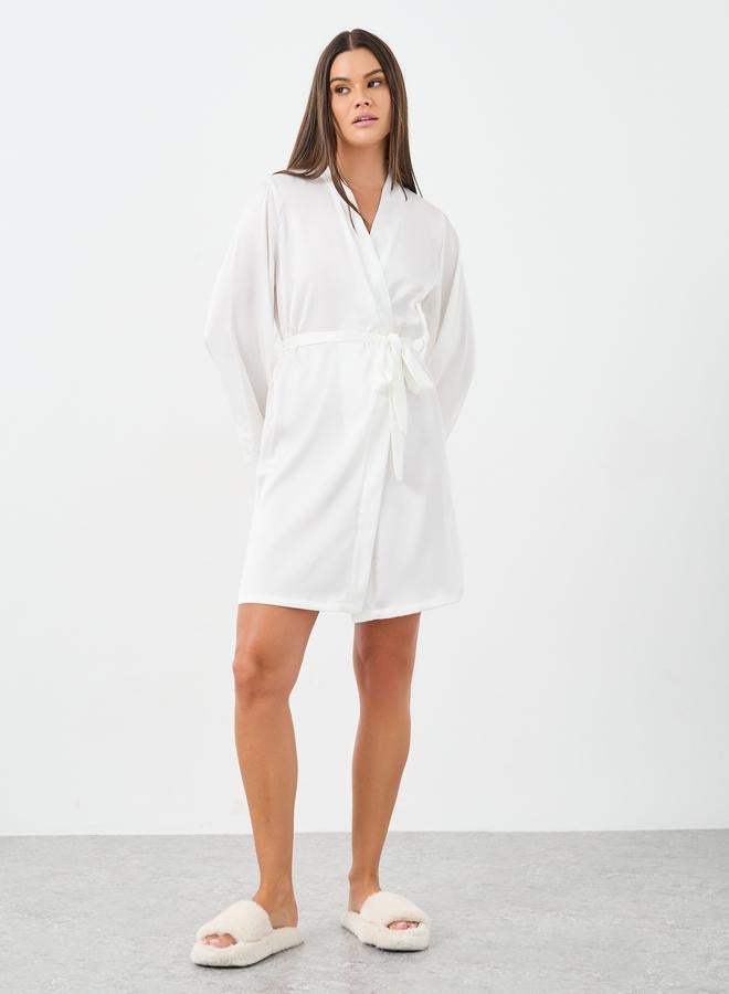 ستايلي روب دانتيل بظهر على شكل حرف - Image 2