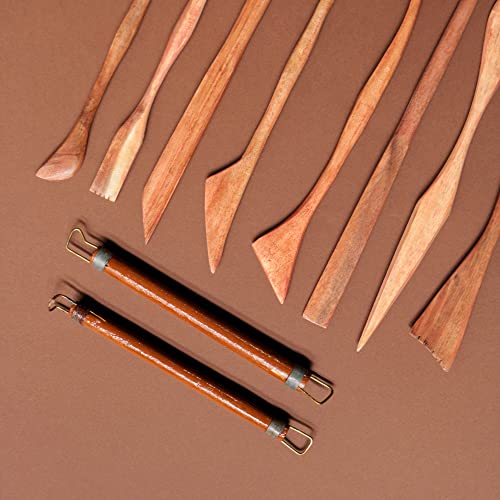 ArtRight Artists' Clay Modelling Tools (Set Of 10); Craft Modelling & Sculpting Tools For Pottery, Sculptures, Polymer, Paper & Mache - 10 Pcs, Multicolor - Image 4