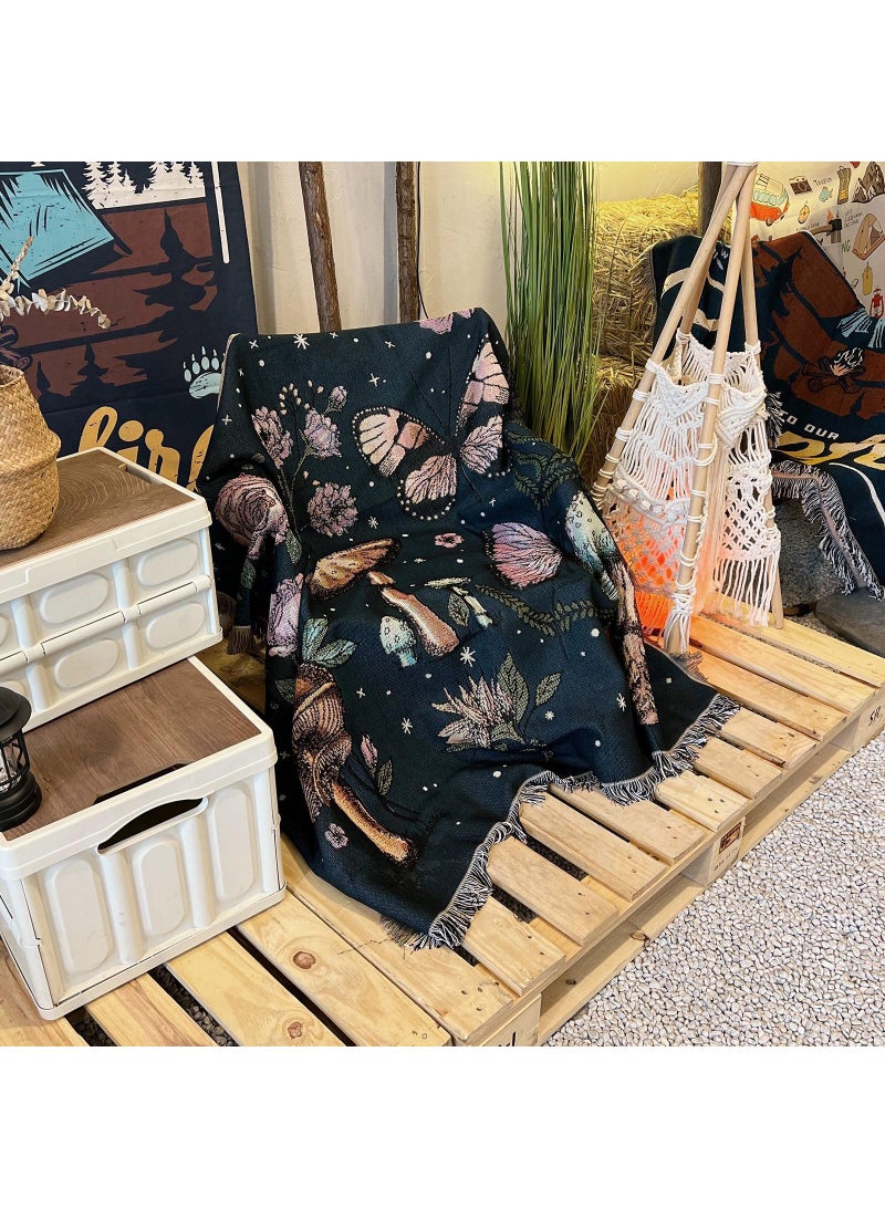 Y&D 160*130cm Camping Blanket Outdoor Blanket Picnic Blanket Sofa Blanket Bed End Blanket Air Conditioning Blanket Shawl Blanket Thread Blanket  - Image 3