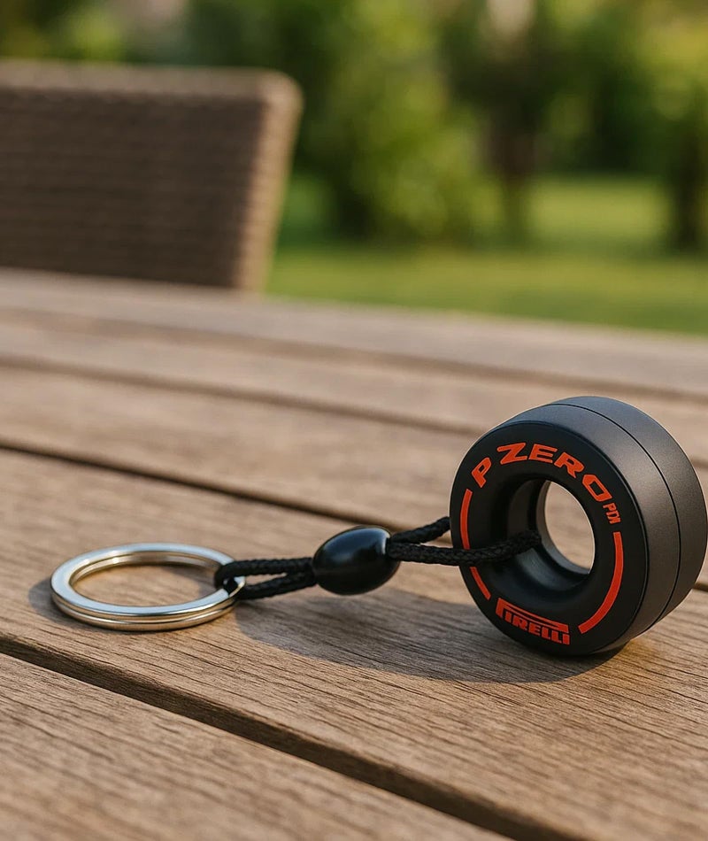 SQUISHCO 3Pcs Turbo Keychain, F1 Merchandise Keychain,Tire Keychain for Car Keys, Compact Design for Bags Pockets and Belts - Image 2