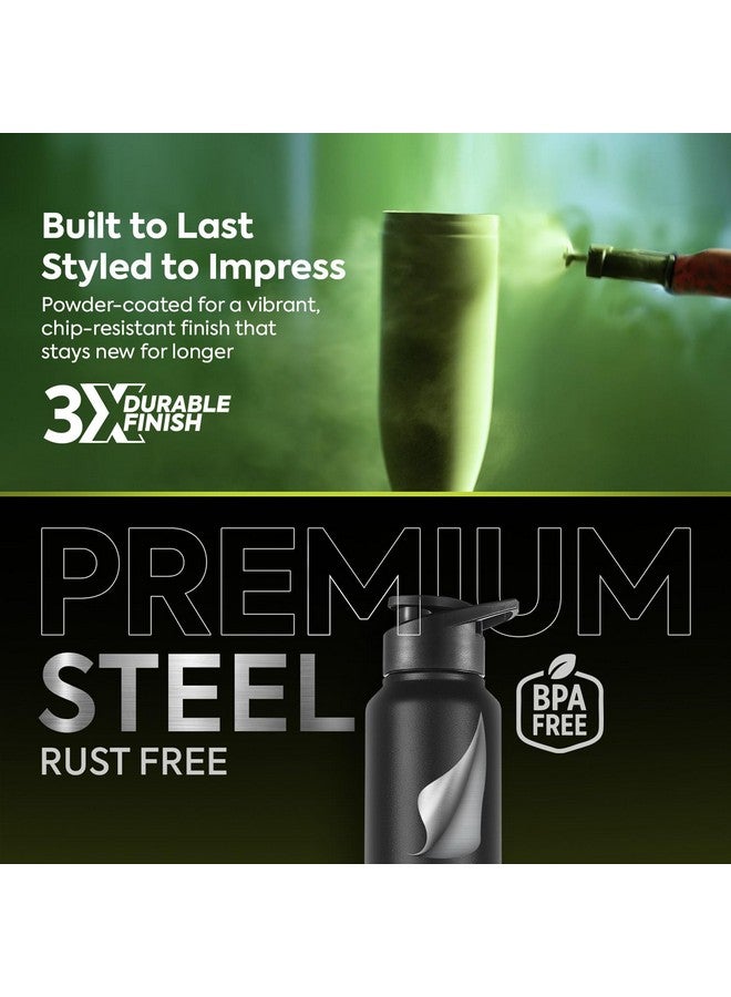 PEXPO Chromo Pro ISI Certified Stainless Steel Sports/Fridge Sipper Water Bottle, 750ml, Knight Black | Water Bottle for Office, Gym, School, Yoga, Trekking, Men, Women and Kids | RCB Edition - Image 3