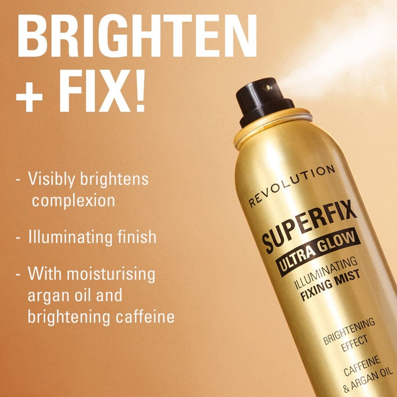 Makeup Revolution Revolution Superfix Glow Fixing Mist - Image 2