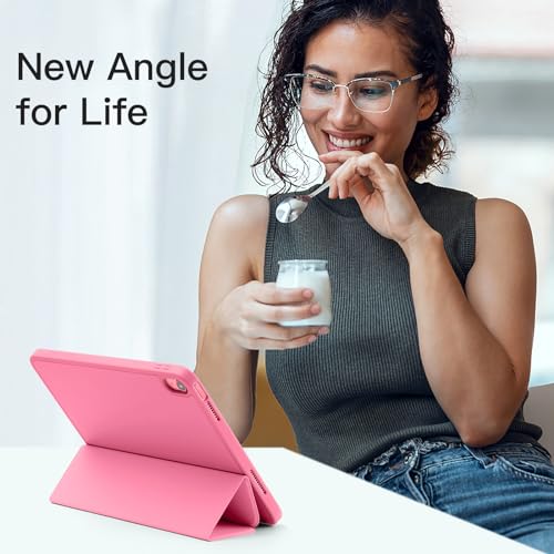 Akkerds Compatible with iPad (A16) 11th Generation Case 11 Inch 2025, for iPad 10th Generation Case 10.9 Inch 2022 with Pencil Holder, Slim Trifold Stand Protective Cover with Soft TPU Back,Watermelon - Image 2