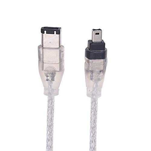 axGear IEEE Firewire 1394 Cable 4 Pin to 6 Pin 4-6 Pin Link Cable Wire 2.5 Ft - Image 1