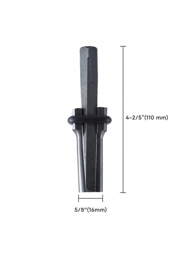 FLK Tech أدوات يدوية لتقسيم الخرسانة والصخور FLK Tech 5/8" مع إسفينات وقبعات ريشة 16 مم (5, 5/8) - Image 1