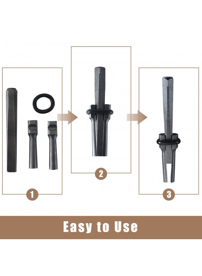 FLK Tech أدوات يدوية لتقسيم الخرسانة والصخور FLK Tech 5/8" مع إسفينات وقبعات ريشة 16 مم (5, 5/8) - Image 4