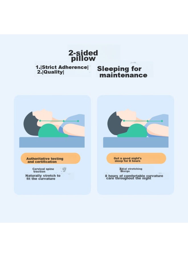 Cory Cervical Pillow For Posture Correction, Anti-curved To Straight Sleep, Deep Sleep Memory Foam Pillow Core, Adult Cylindrical Pillow D3s - Image 4