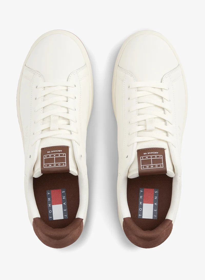 Tommy Jeans  Smooth Leather Archive Court Trainers for Men | Best Price UAE