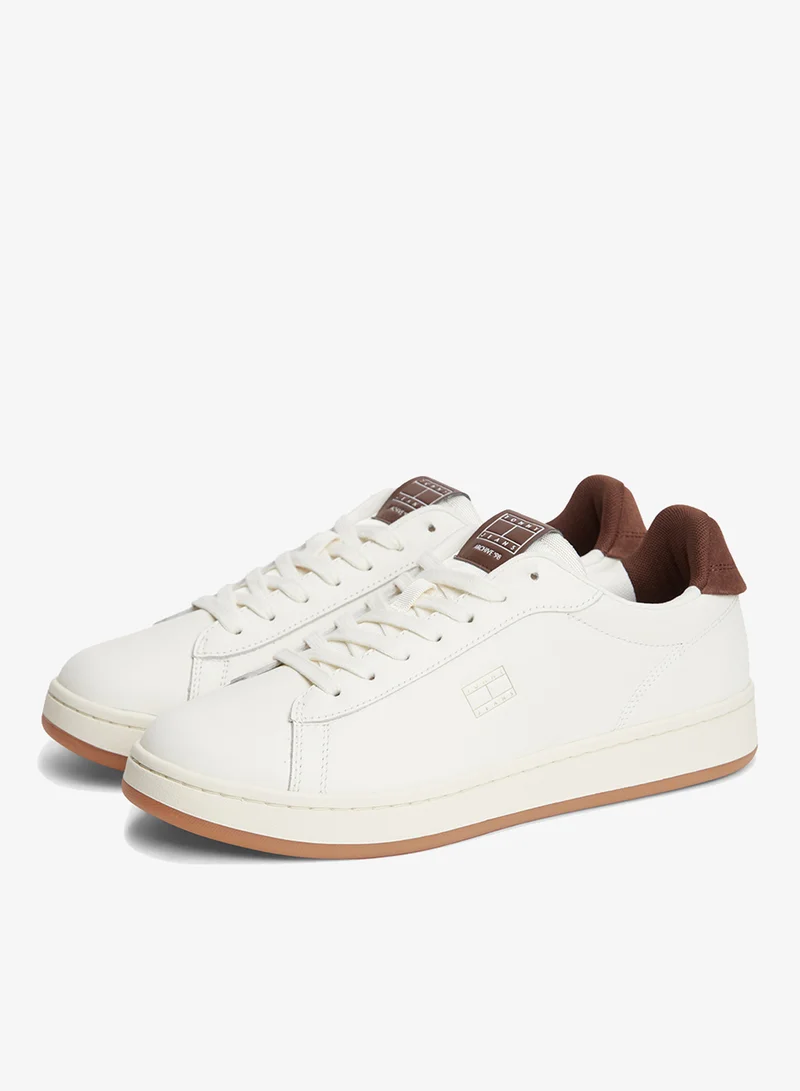 Tommy Jeans  Smooth Leather Archive Court Trainers for Men | Best Price UAE