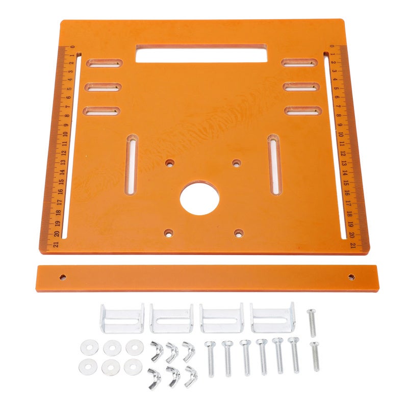 Cutting Machine Base Plate Combination Board 28cm Length 25cm Width Support 90 Degree Flat Cutting 45 Degree Oblique Cutting - Punching Design For 4 Inch Motor Universal Some 5 Inch Models - Image 1
