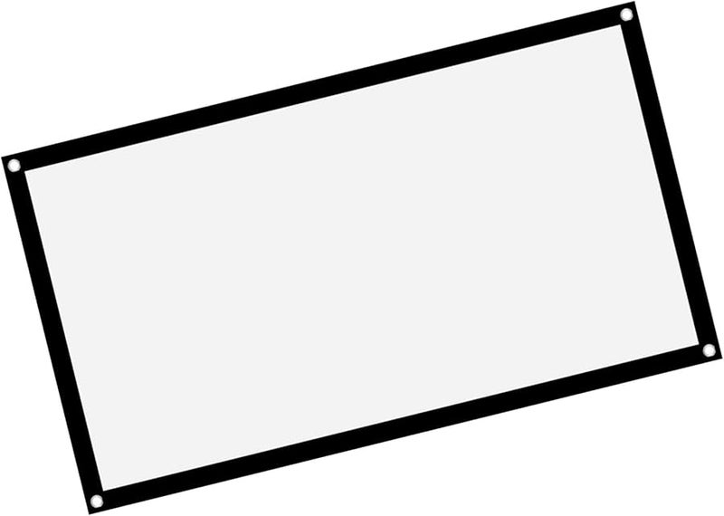 شاشة عرض محمولة من البوليستر الأبيض من FILFEEL مقاس 120 بوصة بنسبة 16:9 للعرض الأمامي والخلفي - Image 4