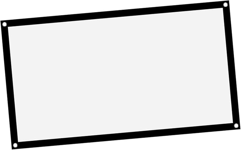 شاشة عرض محمولة من البوليستر الأبيض من FILFEEL مقاس 120 بوصة بنسبة 16:9 للعرض الأمامي والخلفي - Image 3