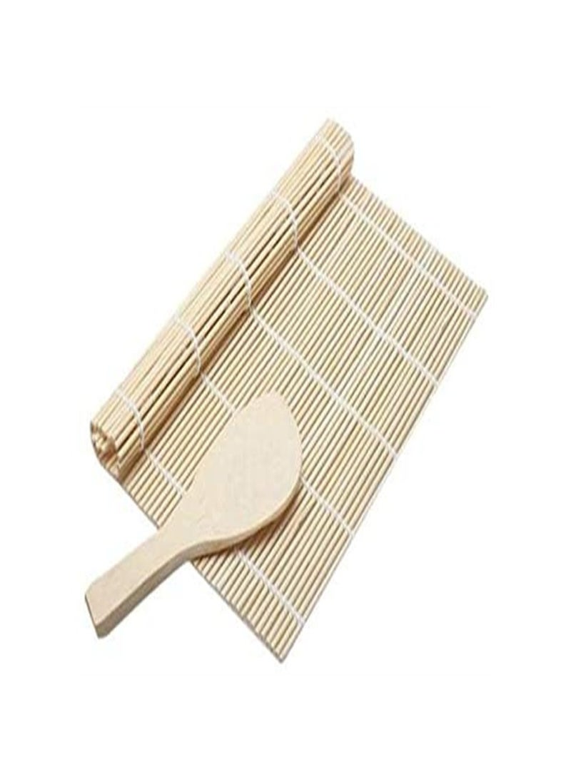 ORiTi DIY Roller Mat Rice Paddle Set Sushi Maker Kit Mold Kitchen  - Image 3