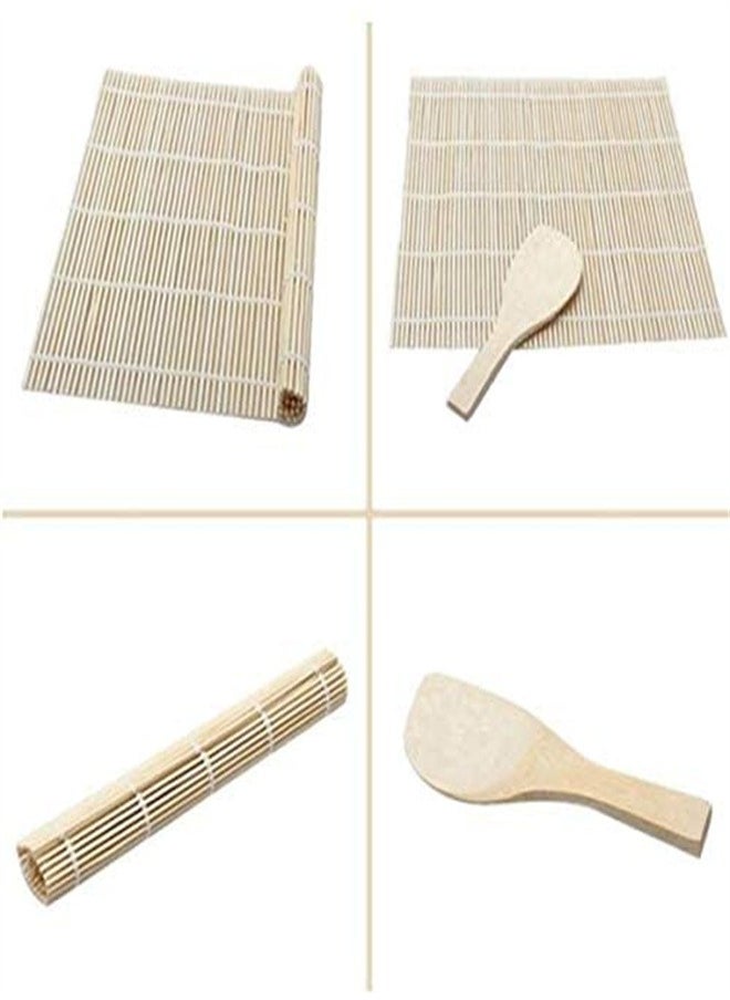 ORiTi DIY Roller Mat Rice Paddle Set Sushi Maker Kit Mold Kitchen  - Image 4