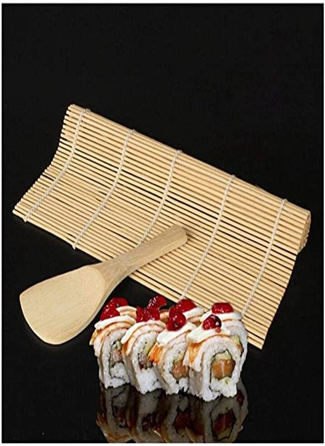 ORiTi DIY Roller Mat Rice Paddle Set Sushi Maker Kit Mold Kitchen  - Image 2