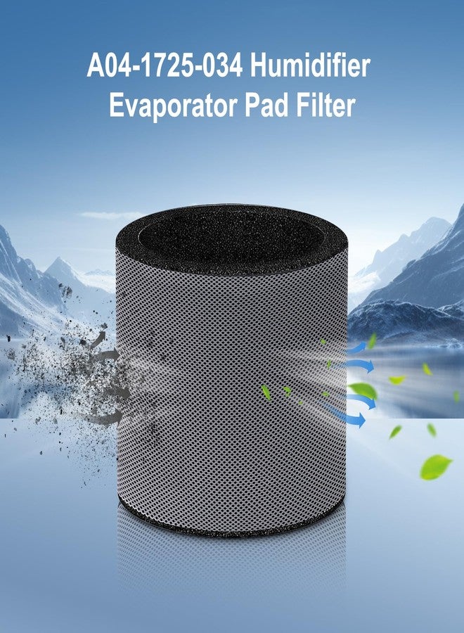 CRIDENG 4pcs A04-1725-034 Humidifier Evaporator Pad Filter For Skuttle, For HONEYWELL HE120 Models, For White Rodgers HDT2600, A04-1725-034 Humidifier, A04-1725-034 Water Panel, No Clips - Image 3
