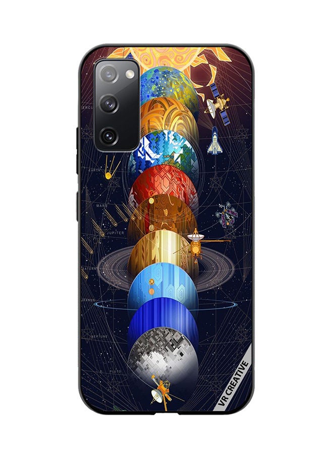 VR CREATIVE Protective Case Cover For Samsung Galaxy S20 FE 5G Earth Design Multicolour - Image 1