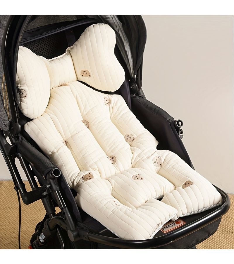3D Air Mesh Bear Baby Stroller Cushion Universal Soft Breathable Seat Pad Liner For Stroller - Image 1