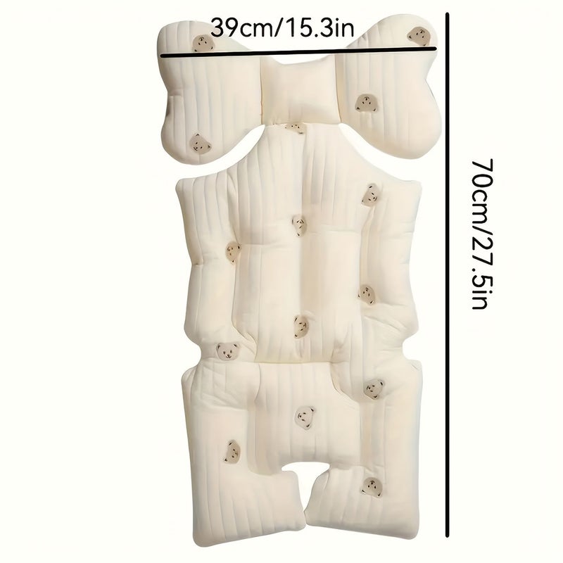 3D Air Mesh Bear Baby Stroller Cushion Universal Soft Breathable Seat Pad Liner For Stroller - Image 3