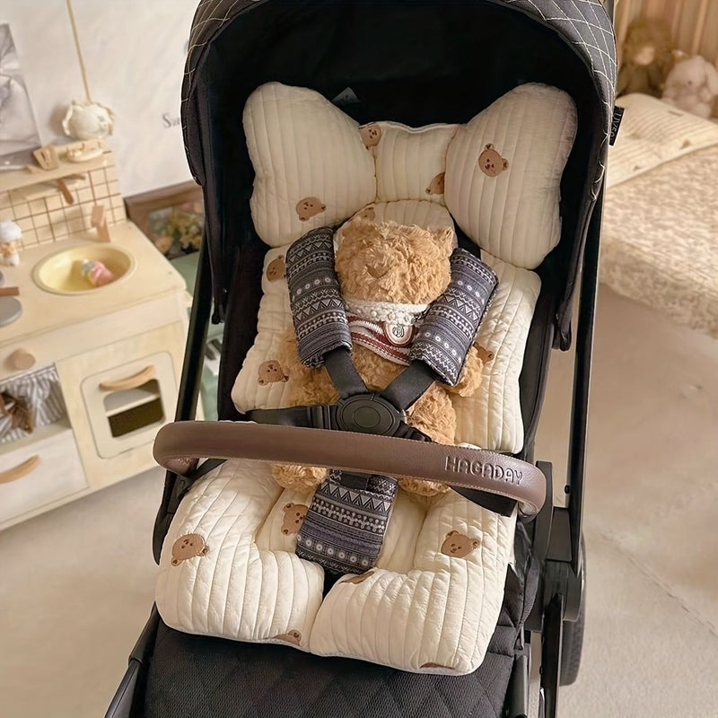 3D Air Mesh Bear Baby Stroller Cushion Universal Soft Breathable Seat Pad Liner For Stroller - Image 2