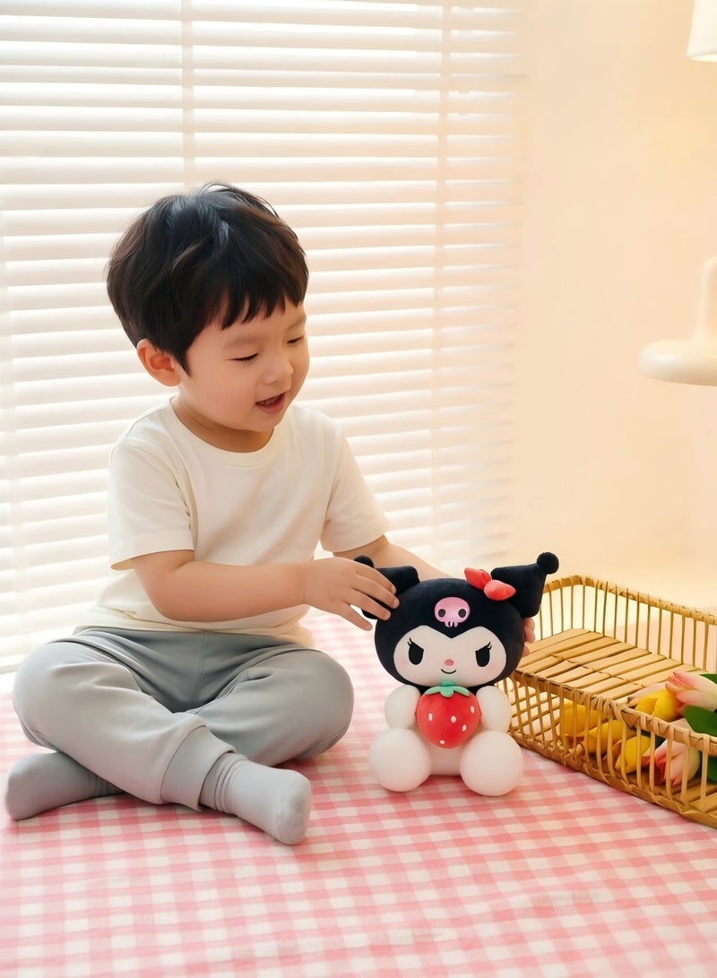 kuromi Sanrio Kuromi plush toy with soft filling, plush doll for children's room decoration, suitable as a children's gift and party gift - Image 2