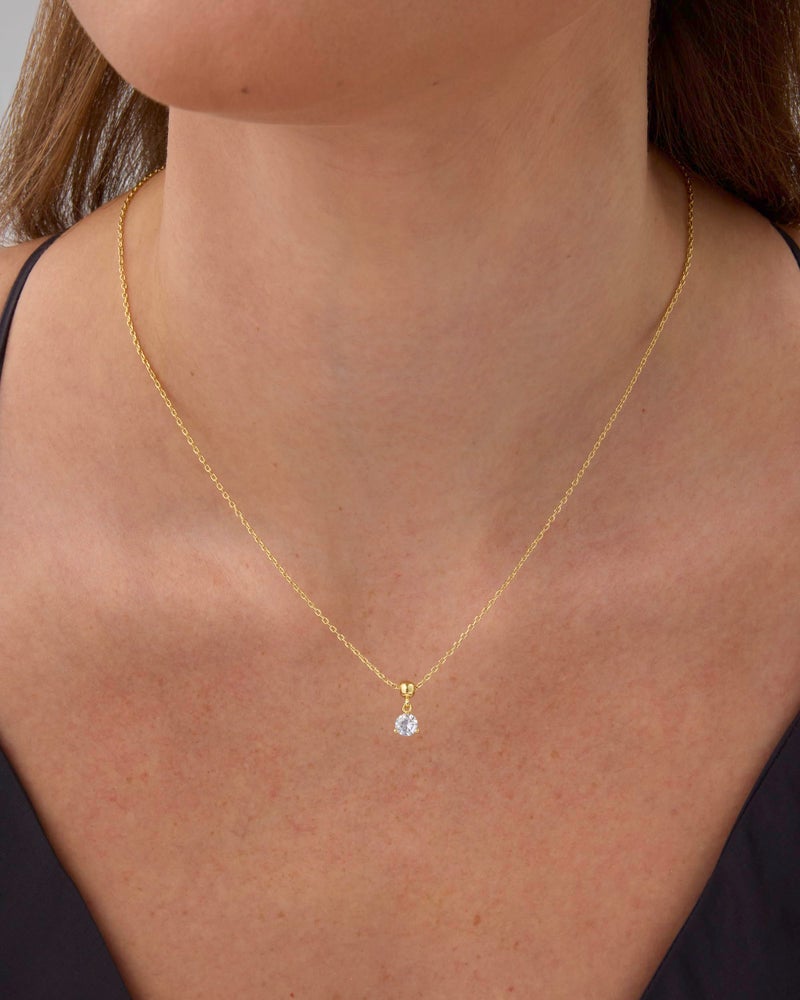 PAVOI 14K Yellow Gold Plated Dainty Birthstone Necklaces with Charms - Adjustable Chain Gold Charm Birthstone Necklace for Women - Peridot CZ Birth Stone Removable Pendants - August Jewelry Gifts - Image 2