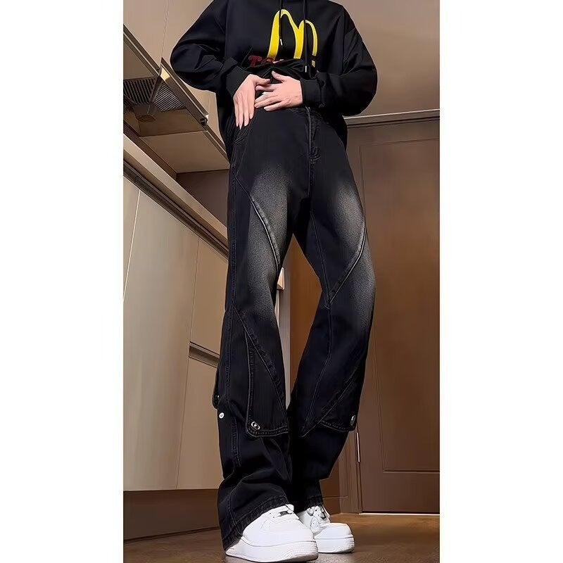 Unisex Casual Daily Denim Jeans - Image 2