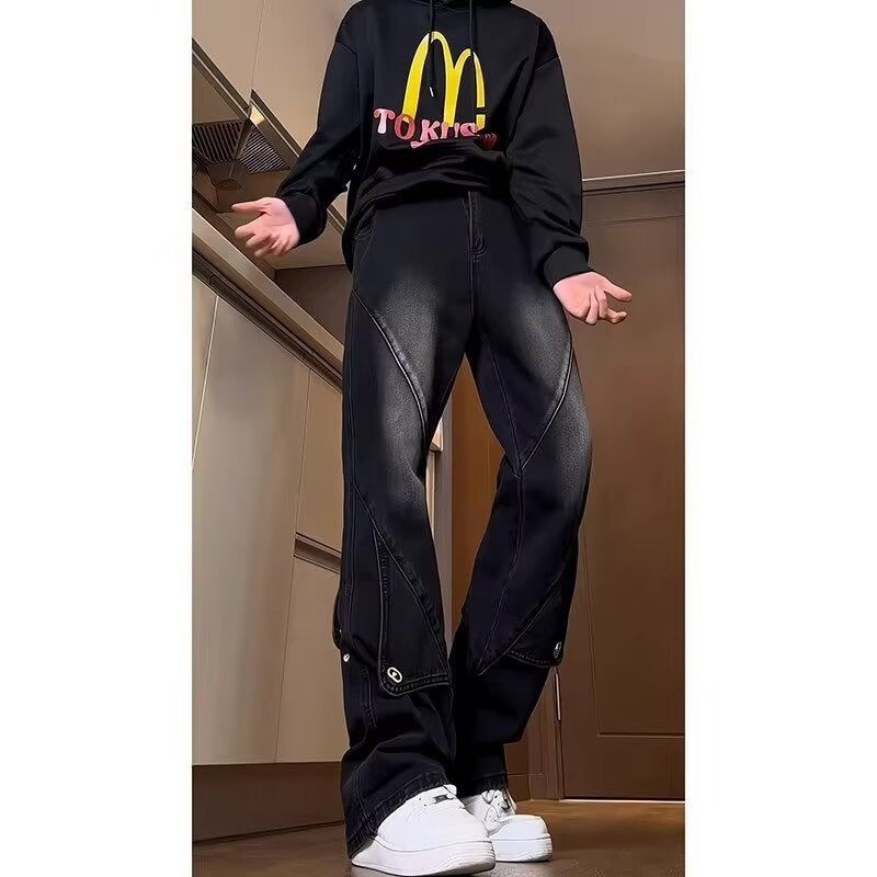 Unisex Casual Daily Denim Jeans - Image 4