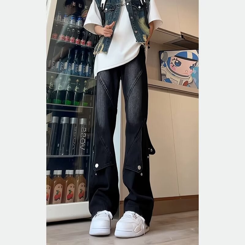 Unisex Casual Daily Denim Jeans - Image 1