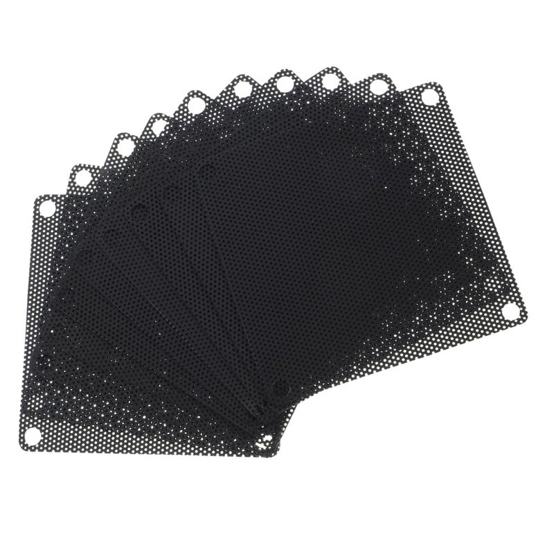 مرشحات مراوح كمبيوتر من PVC الأسود 10 قطع 7 سم × 7 سم شباك ملحقات تبريد مراوح الكمبيوتر - Image 2