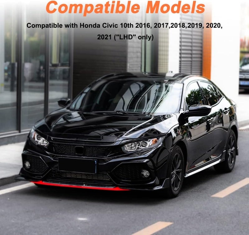 ATNVIDSG Center Console Auto Shift Panel Cover for Honda Civic 10th Gen 2016-2021 - ABS Carbon Fiber Trim Kit - Image 5