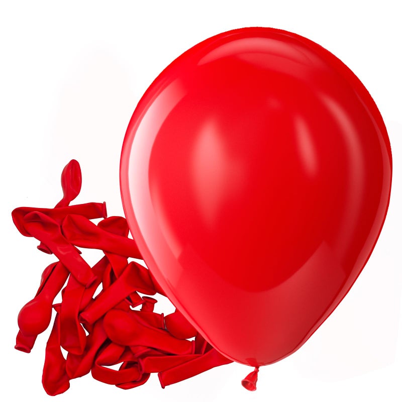Bezente Red Balloons Latex Party Balloons - 150 Pack 5 Inch Matte Red Helium Balloons For Christmas Wedding Anniversary New Year Birthday Valentine'S Day Party Decorations - Image 1
