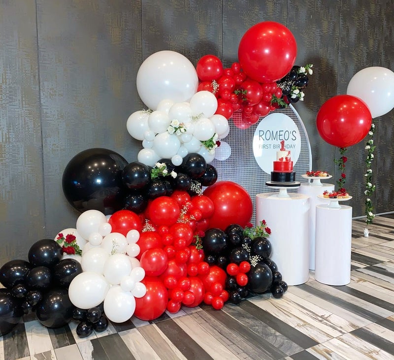 Bezente Red Balloons Latex Party Balloons - 150 Pack 5 Inch Matte Red Helium Balloons For Christmas Wedding Anniversary New Year Birthday Valentine'S Day Party Decorations - Image 3