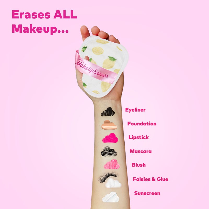 Makeup Eraser The Original MakeUp Eraser, 7-Day Set, Erase All Makeup With Just Water, Including Waterproof Mascara, Eyeliner, Foundation, Lipstick, Sunscreen, and More! Limoncello, 7ct. - Image 2