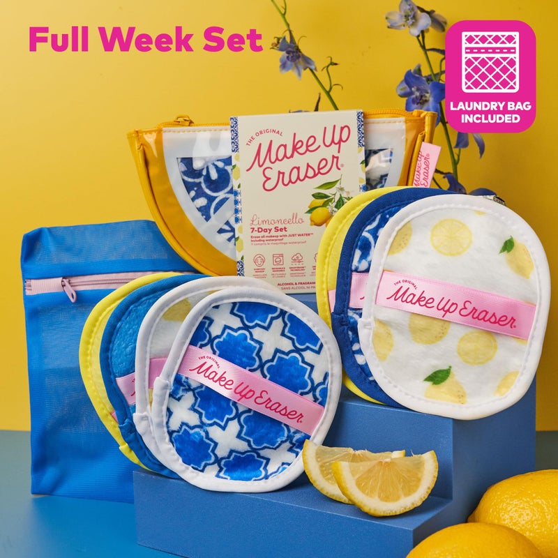 Makeup Eraser The Original MakeUp Eraser, 7-Day Set, Erase All Makeup With Just Water, Including Waterproof Mascara, Eyeliner, Foundation, Lipstick, Sunscreen, and More! Limoncello, 7ct. - Image 4