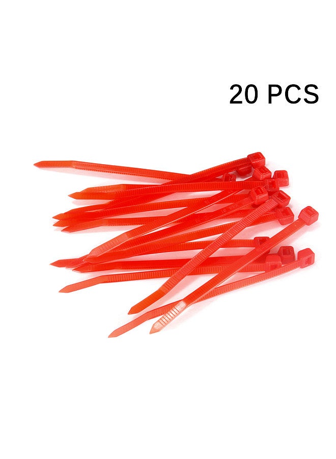 20 Pcs Cable Zip Ties Heavy Duty 4 Inch Ultra Strong Plastic Wire Ties Lawn Mower Replacement Accessory Cordless Strimmer Blade Self-Locking Cable Ties