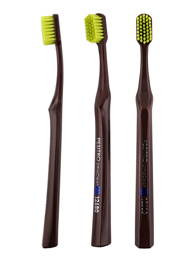PESITRO UltraClean 12680 FeatherSoft Toothbrush – Extra-Dense 12,680 Ultra-Soft Bristles for Sensitive Gums & Superior Plaque Removal - Image 1
