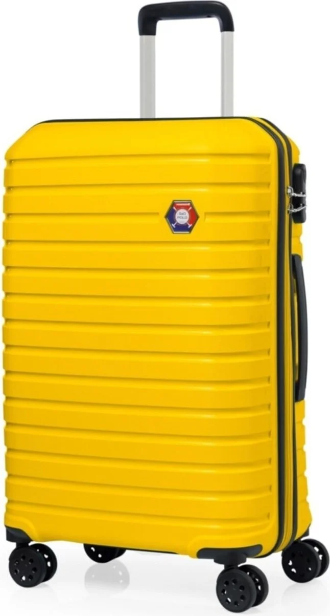 Esbuik G&d Polo Suitcase PP Injection 3-Piece Suitcase Travel Set - Model 400.12 Yellow