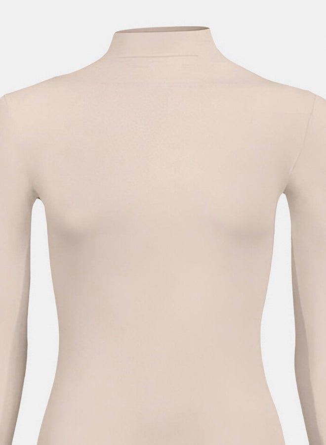 Silvy Lycra Wave High Long Sleeves High Neck Bodysuit Underwear For Women - Image 2