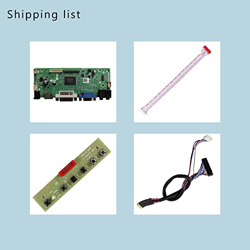 LCDBOARD VGA DVI Audio LVDs Controller Board 40 Pin for 15.6" 17.3" 1920x1080 B156HW01 LP156WF1 N173HGE-L21 B173HW01 LP173WF1 WLED LCD Screen - Image 4