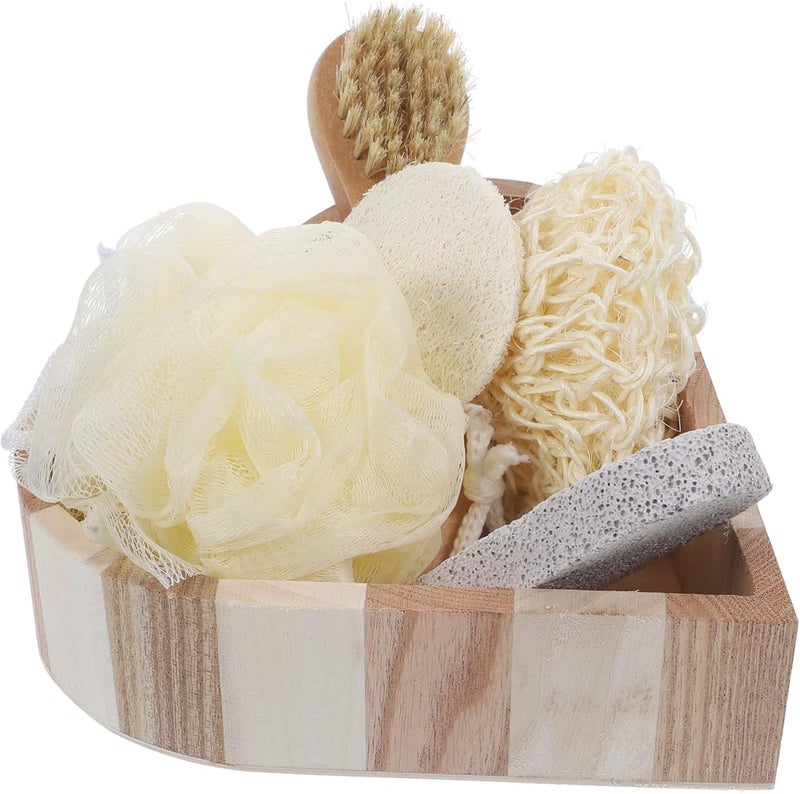 Bride Gifts Bath Tool Kit Body Scrubber Facial Brush Foot File Shower Set Bathing Gloves Body Cleaning Tool Bath Supplies for Women - Image 1