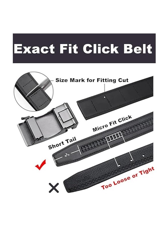 CONTACTS - Genuine Leather Belt for Men with Easier Adjustable  Autolock Buckle Micro Adjustable Belt Fit Everywhere  Formal and Casual  Elegant Gift Box - Image 1